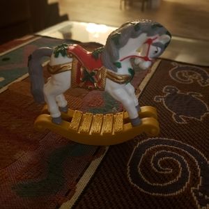 Christmas rocking horse napkin holders